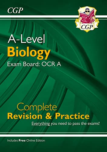 A-Level Biology: OCR A Year 1 & 2 Complete Revision & Practice w/Online Edition (For exams in 2024) (CGP OCR A A-Level Biology) von Coordination Group Publications Ltd (CGP)